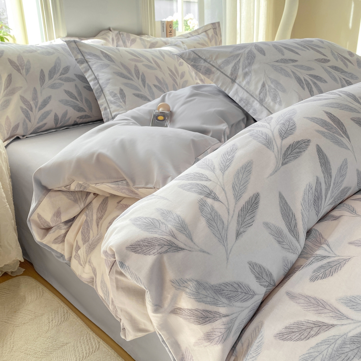 91家纺网 家纺一手货源 找家纺 XIWEN-希文家纺 2026新款40支全棉13376数码印花四件套-第二批 秋野