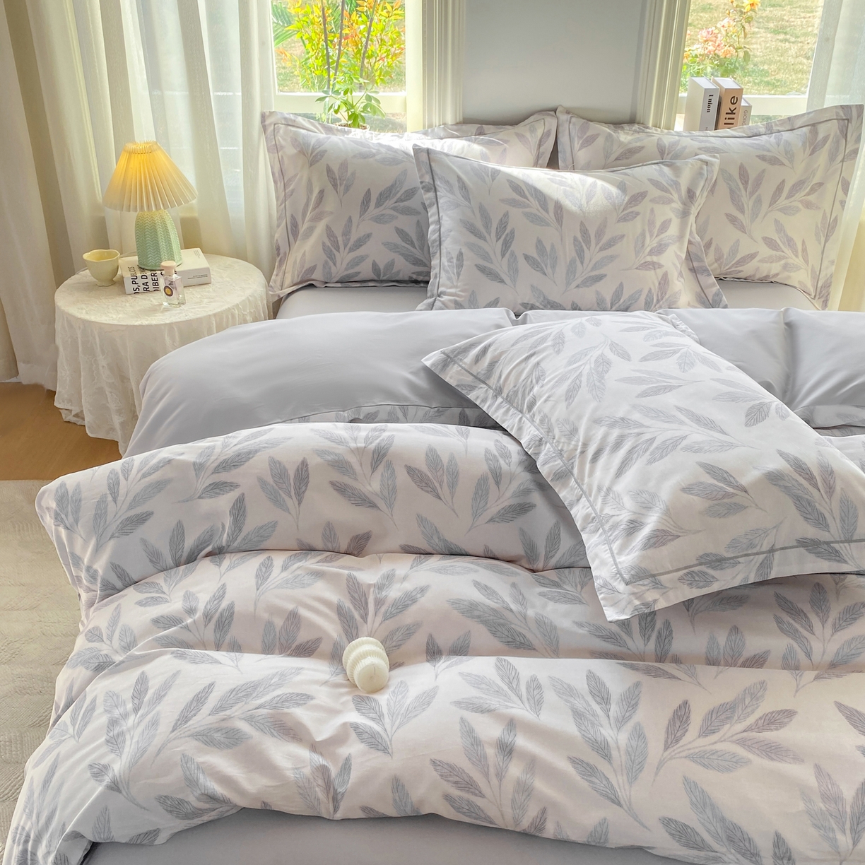 91家纺网 家纺一手货源 找家纺 XIWEN-希文家纺 2026新款40支全棉13376数码印花四件套-第二批 秋野