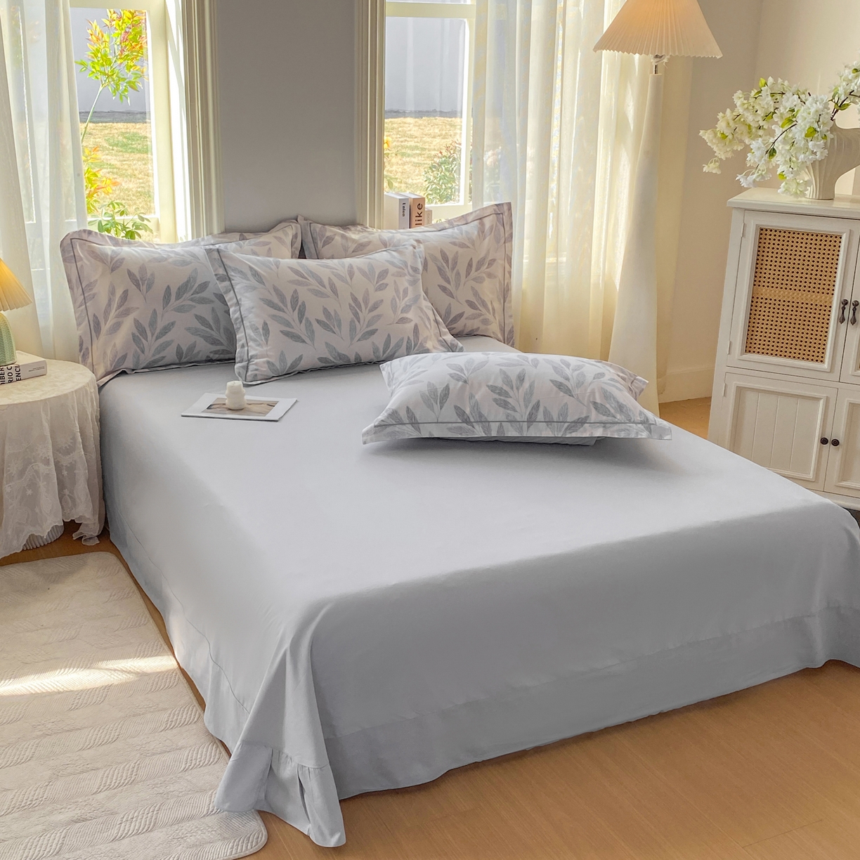 91家纺网 家纺一手货源 找家纺 XIWEN-希文家纺 2026新款40支全棉13376数码印花四件套-第二批 秋野