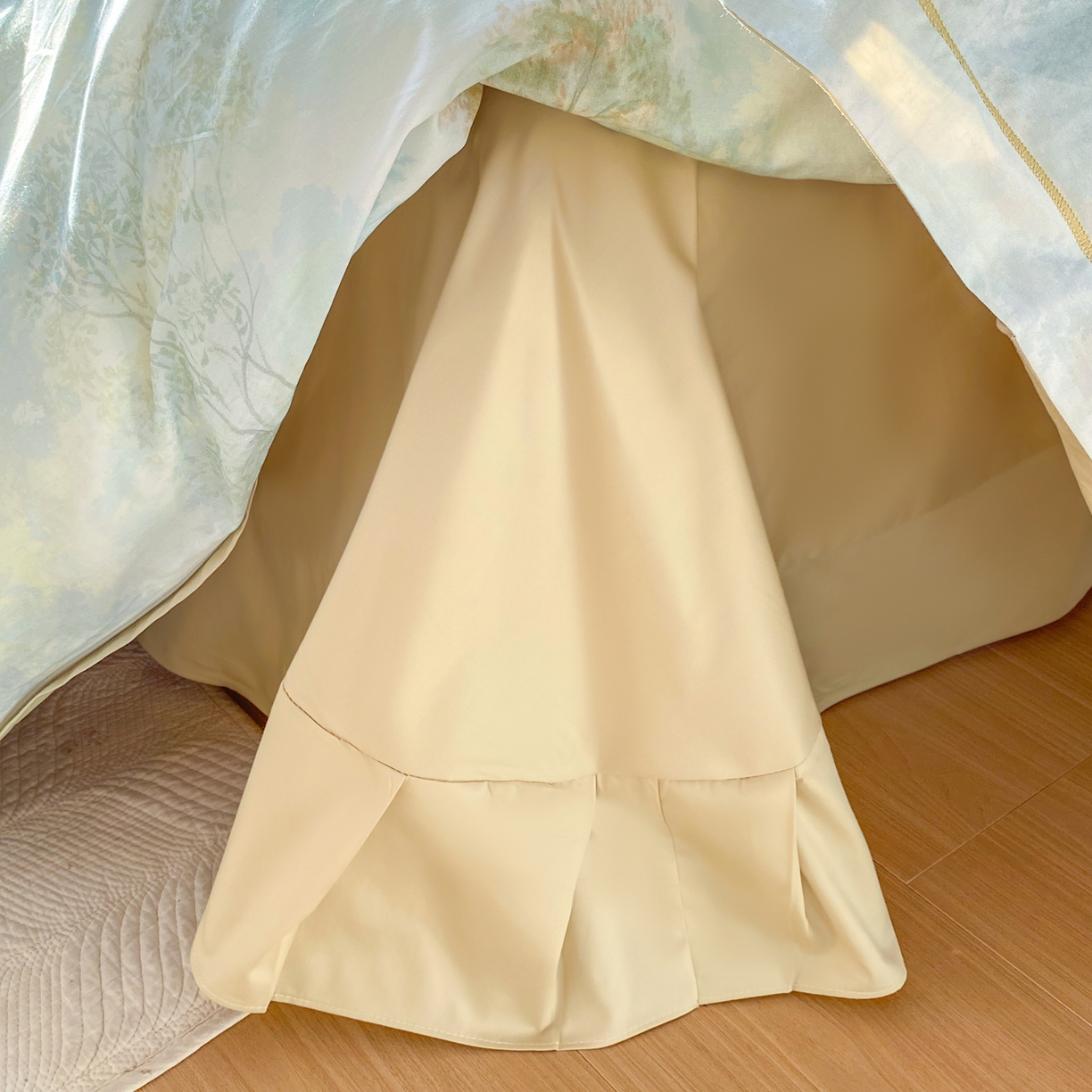 91家纺网 家纺一手货源 找家纺 XIWEN-希文家纺 2026新款40支全棉13376数码印花四件套-第二批 幸福里-绿