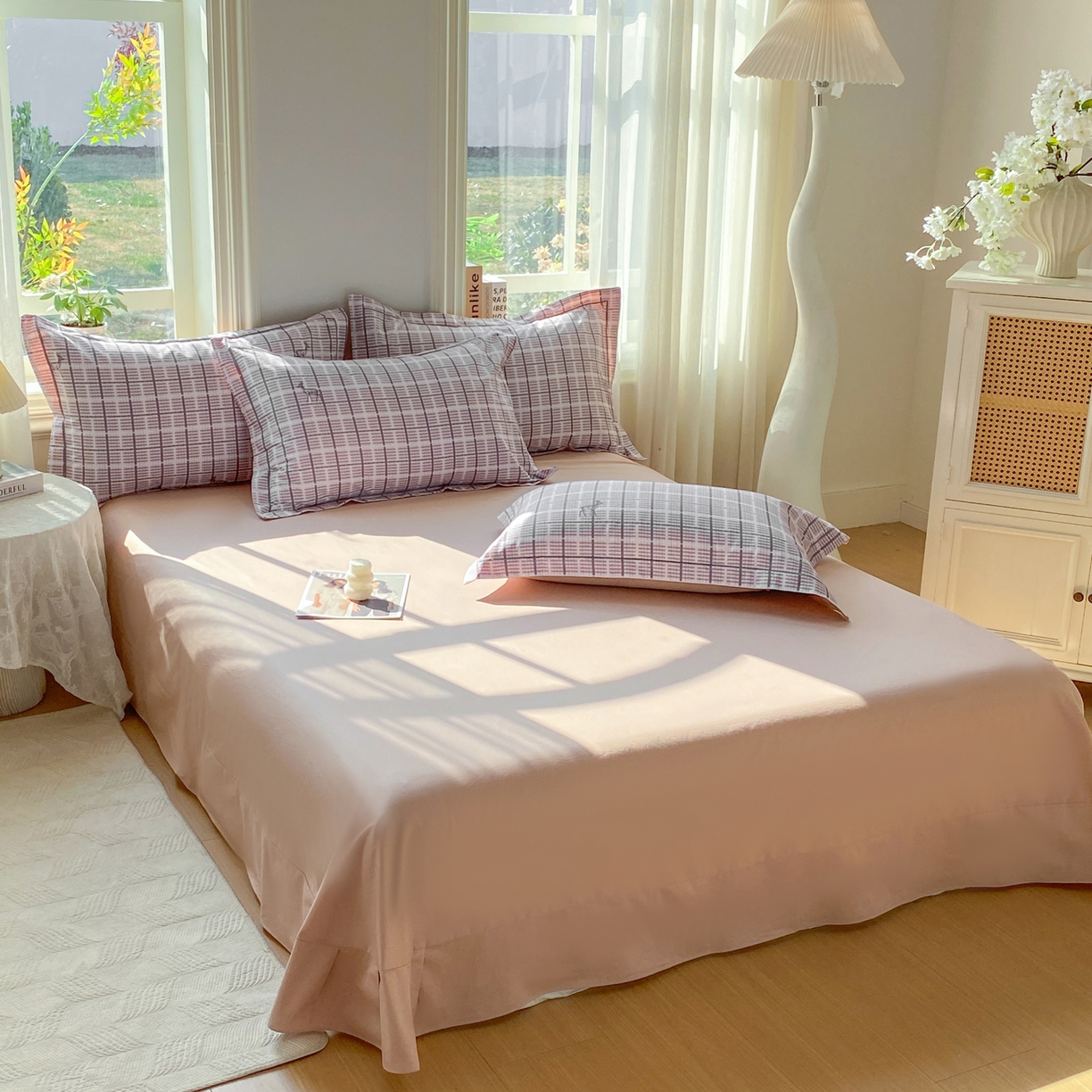 91家纺网 家纺一手货源 找家纺 XIWEN-希文家纺 2026新款40支全棉13376数码印花四件套-第二批 一路有你