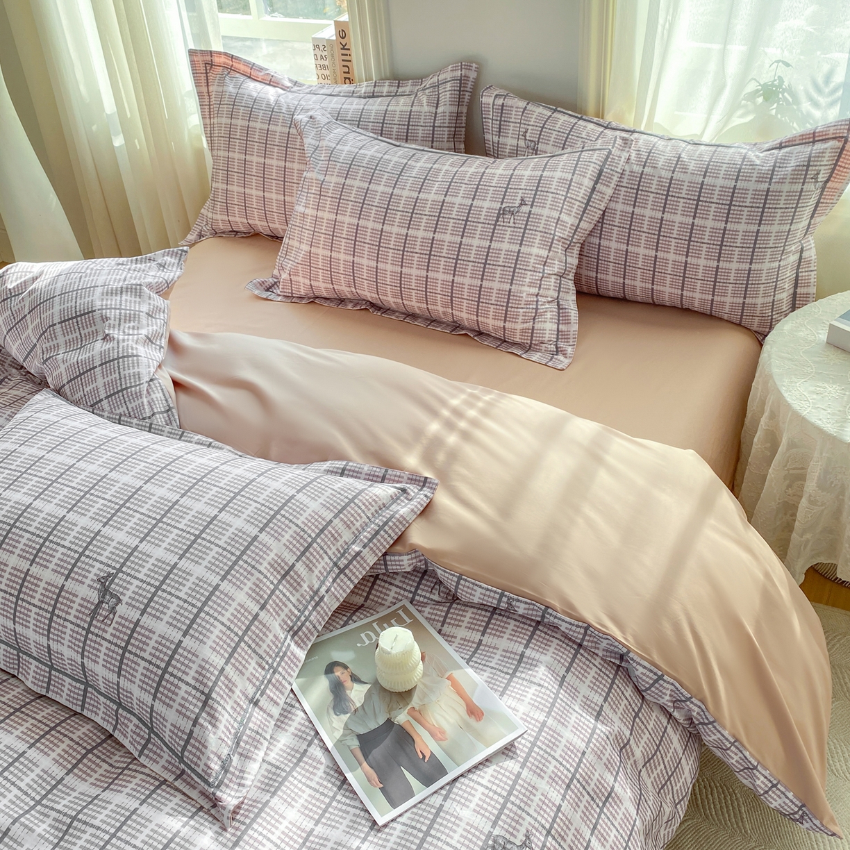 91家纺网 家纺一手货源 找家纺 XIWEN-希文家纺 2026新款40支全棉13376数码印花四件套-第二批 一路有你