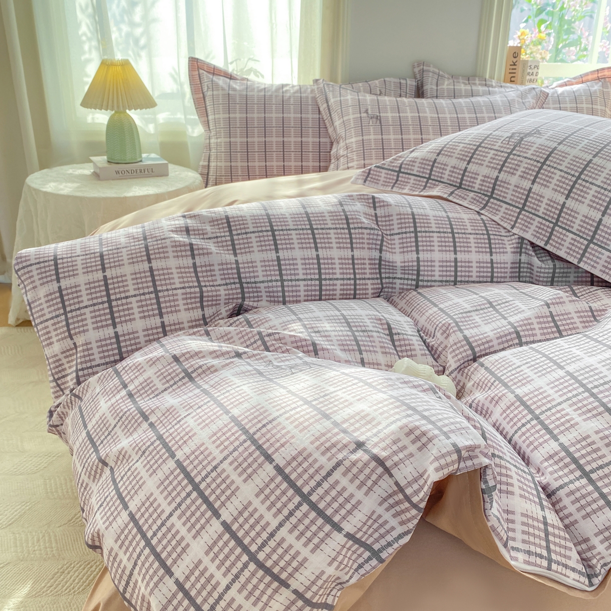 91家纺网 家纺一手货源 找家纺 XIWEN-希文家纺 2026新款40支全棉13376数码印花四件套-第二批 一路有你