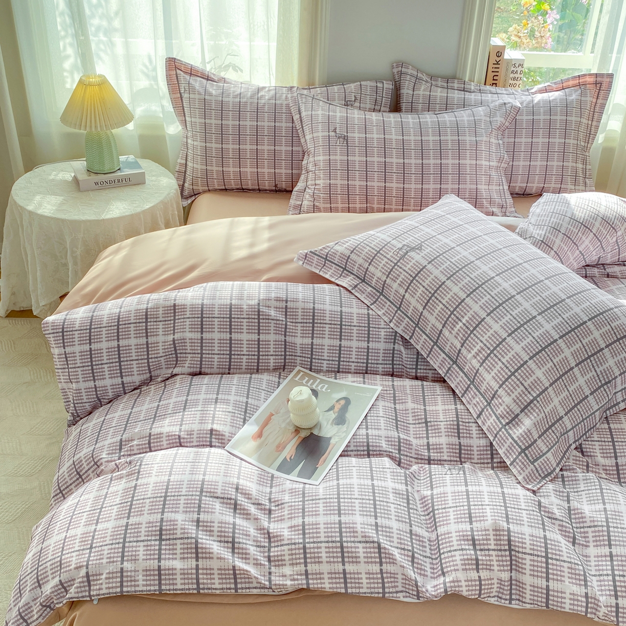 91家纺网 家纺一手货源 找家纺 XIWEN-希文家纺 2026新款40支全棉13376数码印花四件套-第二批 一路有你