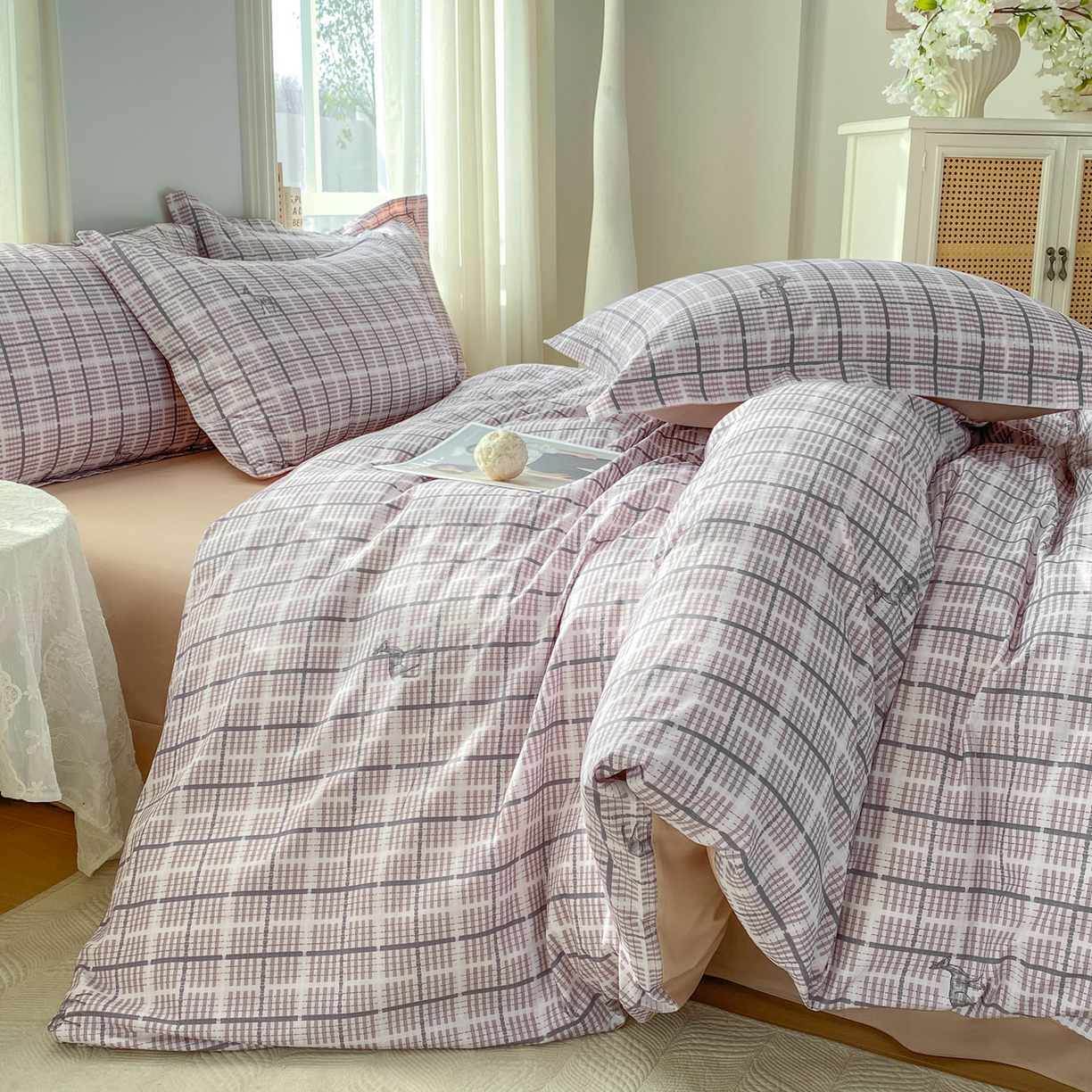 91家纺网 家纺一手货源 找家纺 XIWEN-希文家纺 2026新款40支全棉13376数码印花四件套-第二批 一路有你