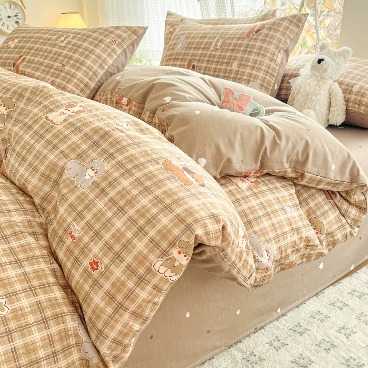 吉象家纺 2026春夏新款全棉印花四件套第二批 哈哈狗