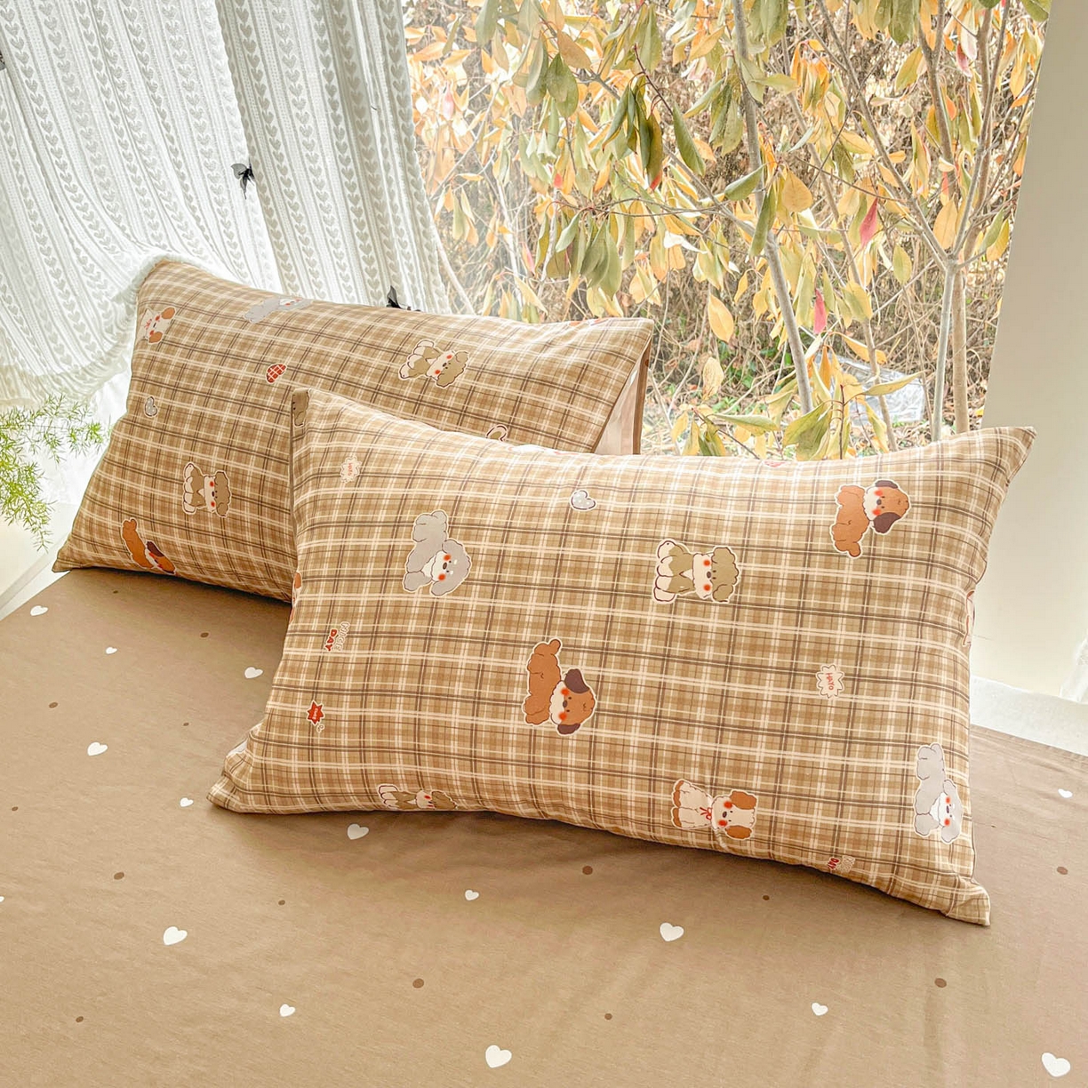 91家纺网 家纺一手货源 找家纺 吉象家纺 2026春夏新款全棉印花四件套第二批 哈哈狗