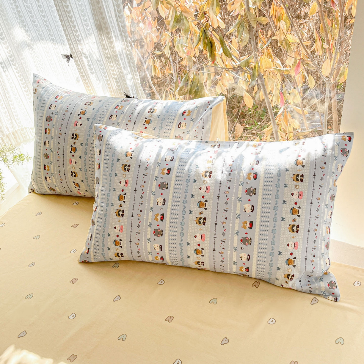 91家纺网 家纺一手货源 找家纺 吉象家纺 2026春夏新款全棉印花四件套第二批 喵小姐的家