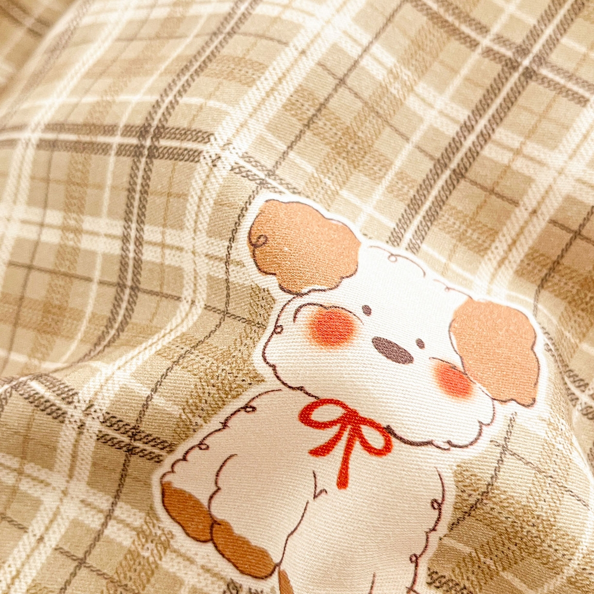 91家纺网 家纺一手货源 找家纺 吉象家纺 2026春夏新款全棉印花四件套第二批 哈哈狗