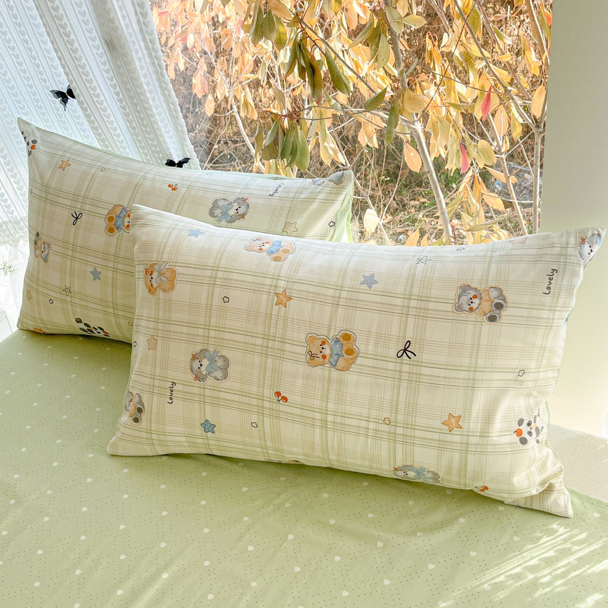 91家纺网 家纺一手货源 找家纺 吉象家纺 2026春夏新款全棉印花四件套第二批 星梦伙伴