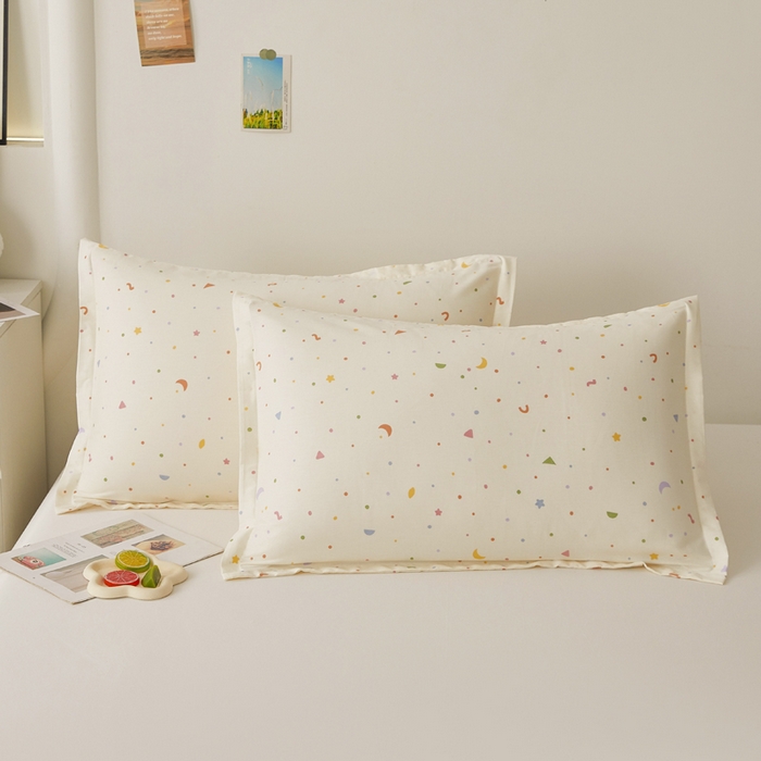 91家纺网 家纺一手货源 找家纺 （总）翎盈家纺 2026新款卡通小清新全棉纯棉枕套成人学生儿童枕头套