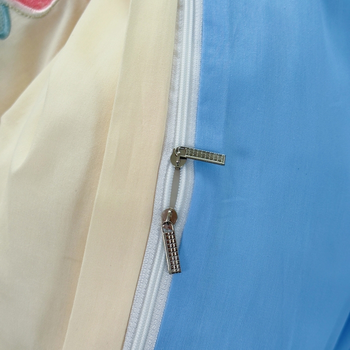 91家纺网 家纺一手货源 找家纺 铭博家纺 2026新款13372新款100%全棉刺绣工艺款四件套-蝶舞玫瑰系列 蝶舞玫瑰-米蓝