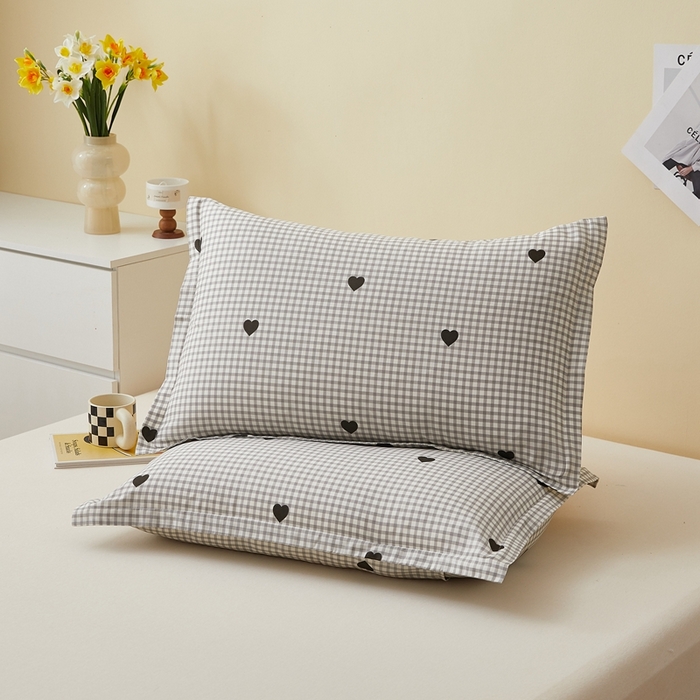 91家纺网 家纺一手货源 找家纺 （总）翎盈家纺 2026新款卡通小清新全棉纯棉枕套成人学生儿童枕头套