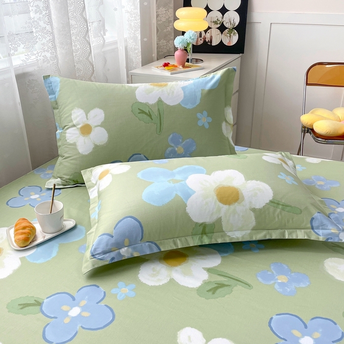 91家纺网 家纺一手货源 找家纺 （总）翎盈家纺 2026新款卡通小清新全棉纯棉枕套成人学生儿童枕头套