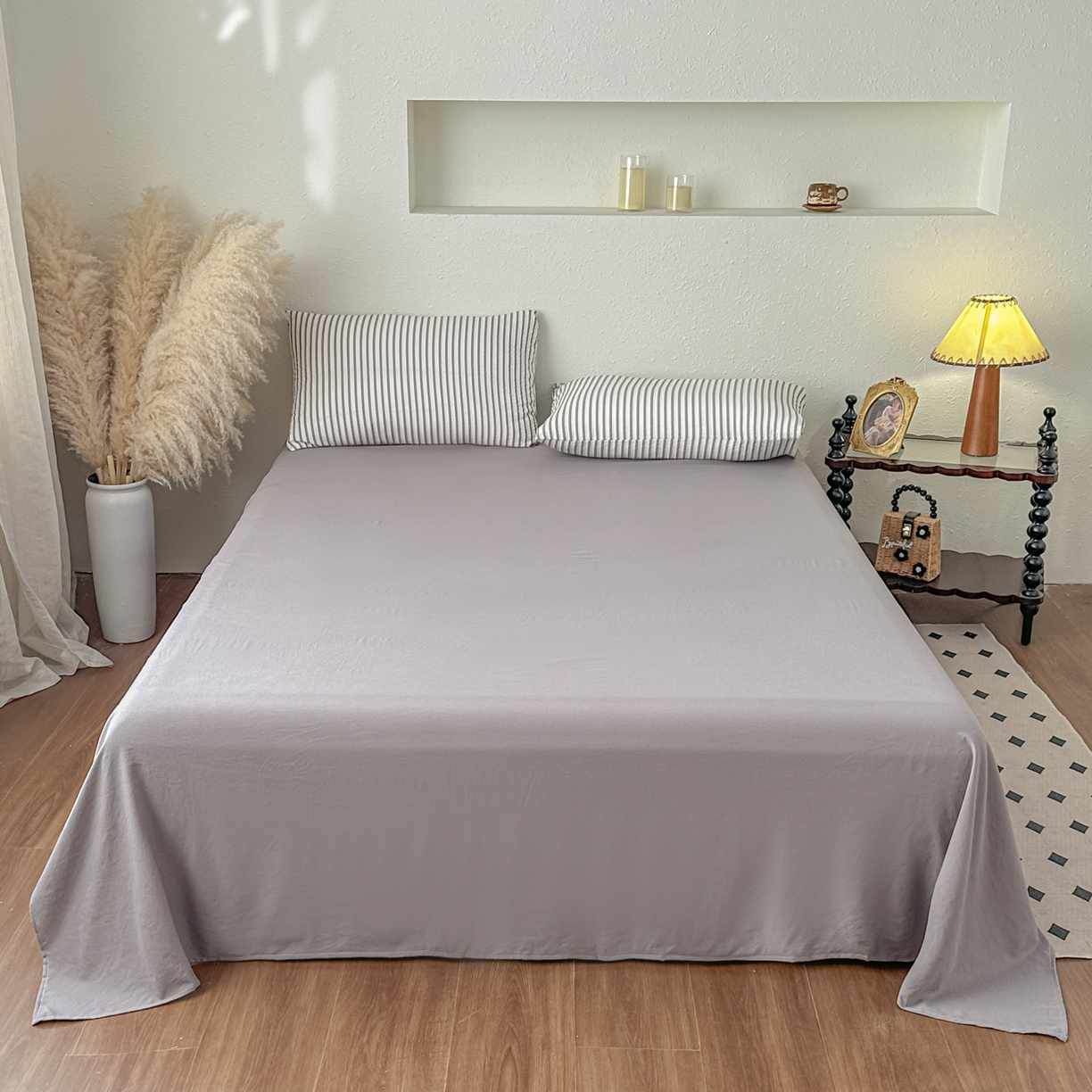 91家纺网 家纺一手货源 找家纺 尊妙被业 2026新款彩条色织棉花被被子被芯 良品色织 彩条卡