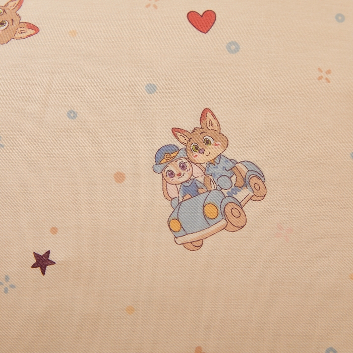 91家纺网 家纺一手货源 找家纺 翎盈家纺 2026新款卡通小清新全棉纯棉枕套成人学生儿童枕头套 疯狂世界