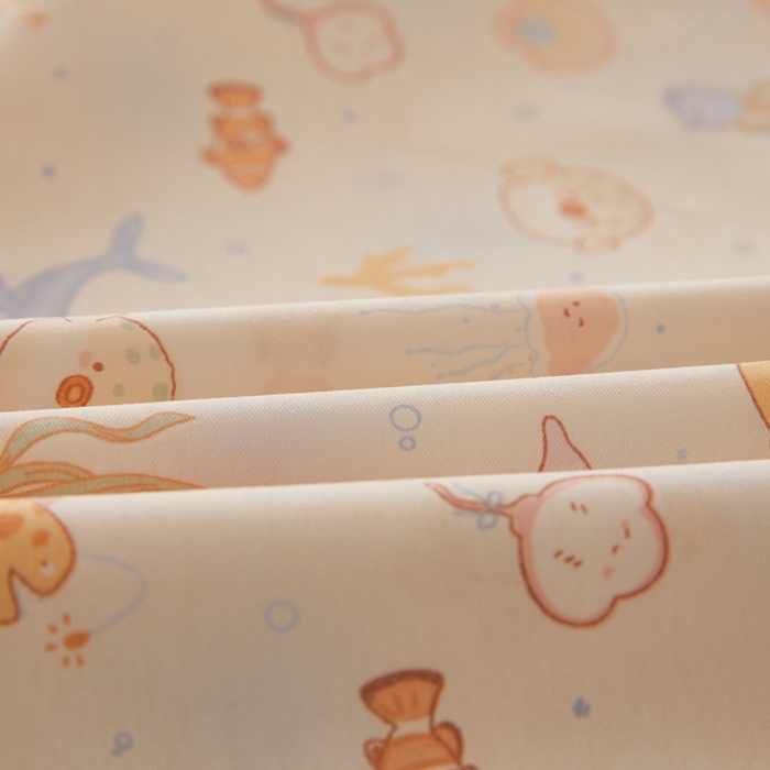 91家纺网 家纺一手货源 找家纺 翎盈家纺 2026新款卡通小清新全棉纯棉枕套成人学生儿童枕头套 海底总动员