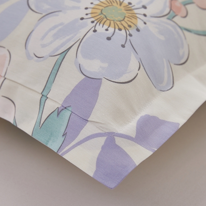 91家纺网 家纺一手货源 找家纺 翎盈家纺 2026新款卡通小清新全棉纯棉枕套成人学生儿童枕头套 花漾星辰