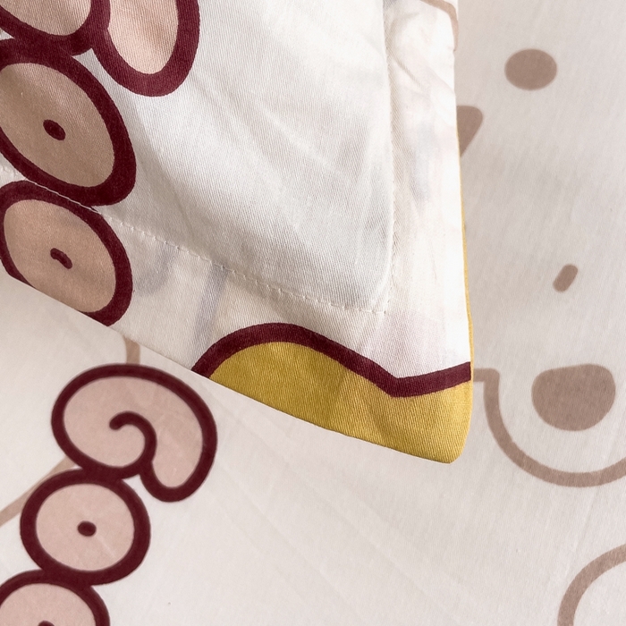 91家纺网 家纺一手货源 找家纺 翎盈家纺 2026新款卡通小清新全棉纯棉枕套成人学生儿童枕头套 欢乐萌熊