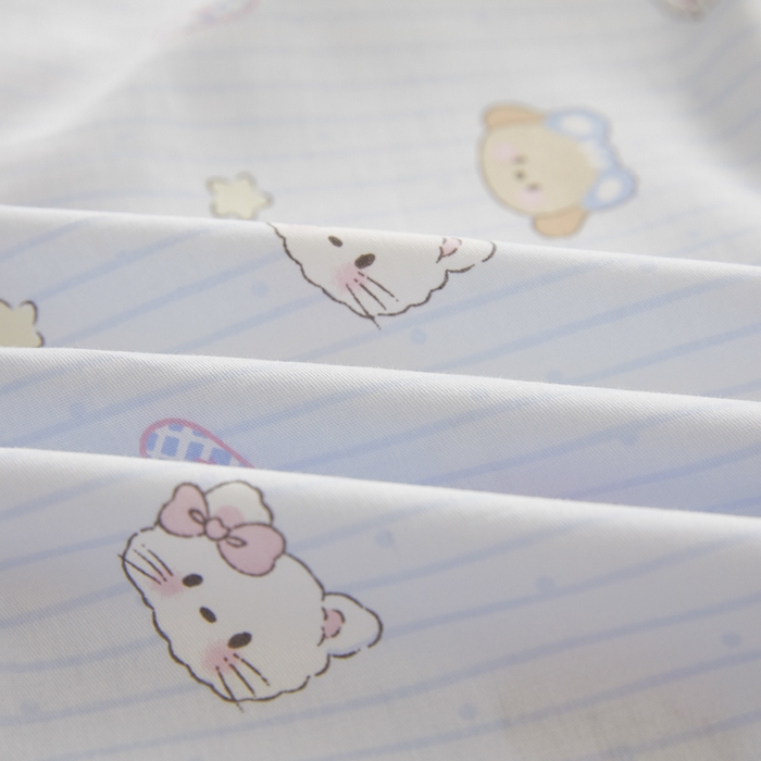 91家纺网 家纺一手货源 找家纺 翎盈家纺 2026新款卡通小清新全棉纯棉枕套成人学生儿童枕头套 镜子海洋-兰