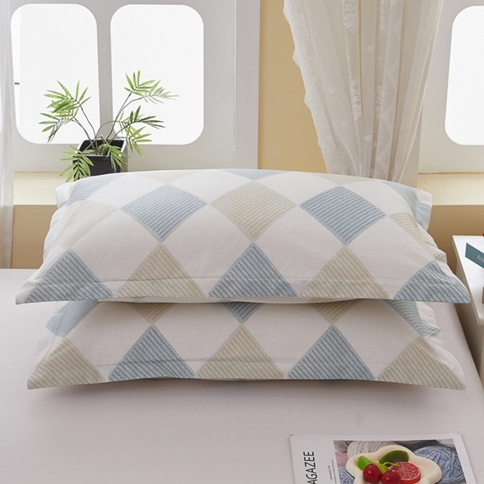 91家纺网 家纺一手货源 找家纺 翎盈家纺 2026新款卡通小清新全棉纯棉枕套成人学生儿童枕头套 瑞吉斯-兰