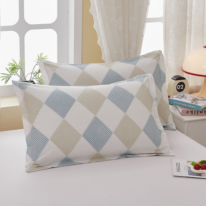 91家纺网 家纺一手货源 找家纺 翎盈家纺 2026新款卡通小清新全棉纯棉枕套成人学生儿童枕头套 瑞吉斯-兰