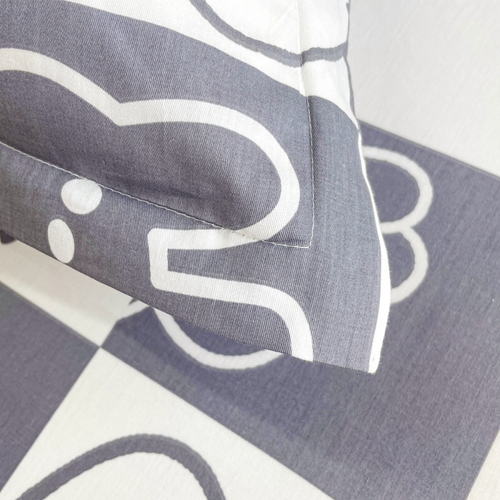 91家纺网 家纺一手货源 找家纺 翎盈家纺 2026新款卡通小清新全棉纯棉枕套成人学生儿童枕头套 幸运兔