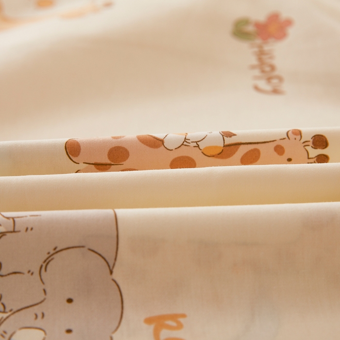 91家纺网 家纺一手货源 找家纺 翎盈家纺 2026新款卡通小清新全棉纯棉枕套成人学生儿童枕头套 游乐园