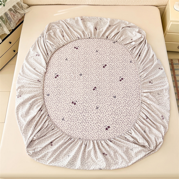 91家纺网 家纺一手货源 找家纺 梦舒羽 2026新款A类云朵棉亲肤四季款床笠席梦思床罩全包床单三件套 蝴蝶梦境