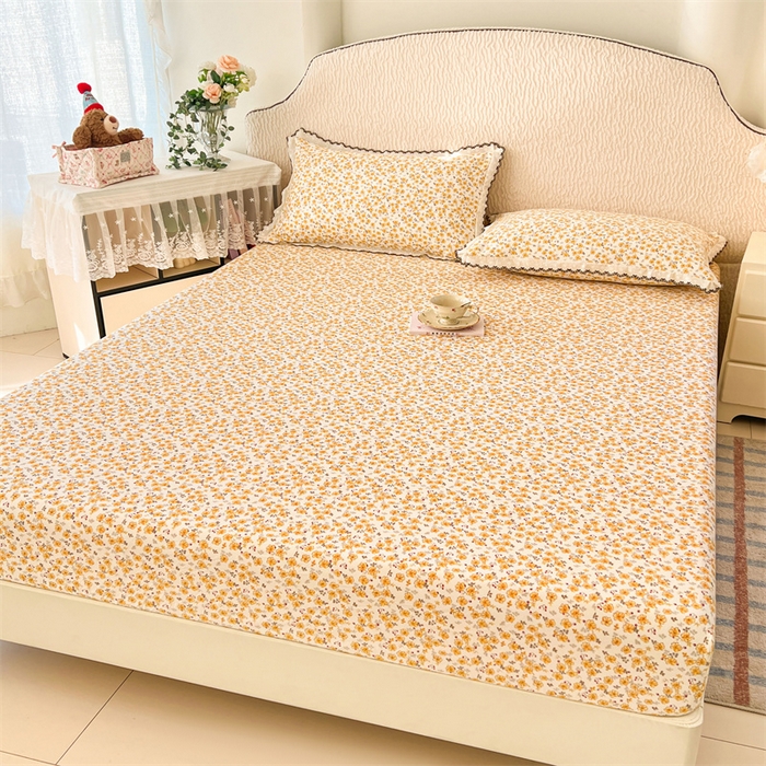 91家纺网 家纺一手货源 找家纺 （总）梦舒羽 2026新款A类云朵棉亲肤四季款床笠席梦思床罩全包床单三件套