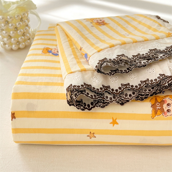 91家纺网 家纺一手货源 找家纺 （总）梦舒羽 2026新款A类云朵棉床单亲肤四季款席梦思床罩全包床单三件套