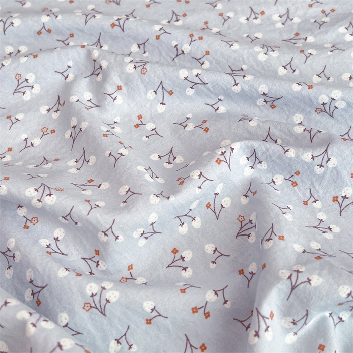 91家纺网 家纺一手货源 找家纺 梦舒羽 2026新款A类云朵棉床单亲肤四季款席梦思床罩全包床单三件套 满天星-蓝