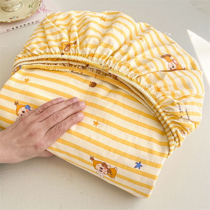 91家纺网 家纺一手货源 找家纺 （总）圣比熊 2026新款A类云朵棉亲肤四季款床笠席梦思床罩全包床单三件套