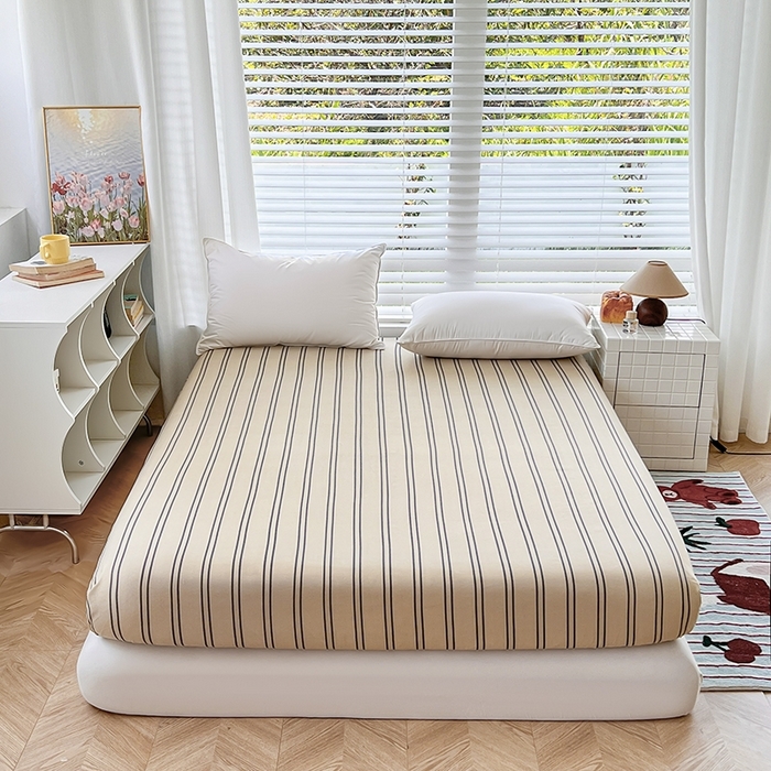 91家纺网 家纺一手货源 找家纺 （总）赫然家纺 2026新款亲肤舒适活性印染水洗棉床笠系列-单床笠