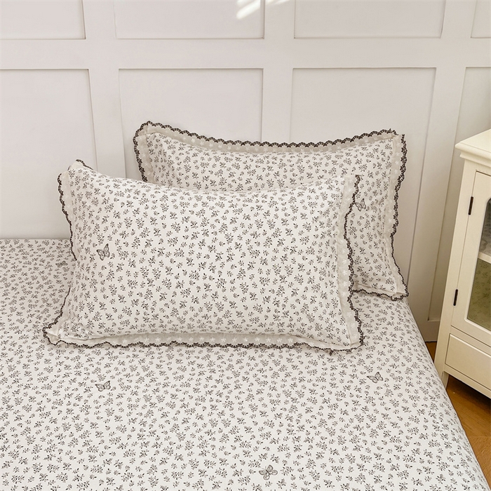 梦舒羽 2026新款A类云朵棉蕾丝花边枕套宿舍单人单只一只装枕芯 花间迷离（单层蕾丝花边）