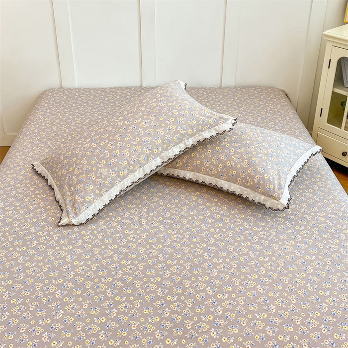 91家纺网 家纺一手货源 找家纺 梦舒羽 2026新款A类云朵棉蕾丝花边枕套宿舍单人单只一只装枕芯 花无归期（单层蕾丝花边）