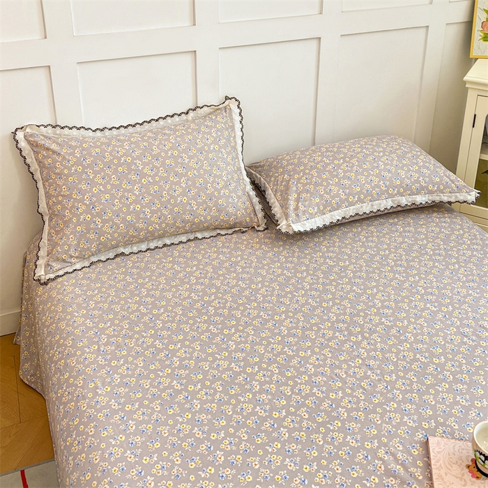 91家纺网 家纺一手货源 找家纺 梦舒羽 2026新款A类云朵棉蕾丝花边枕套宿舍单人单只一只装枕芯 花无归期（单层蕾丝花边）