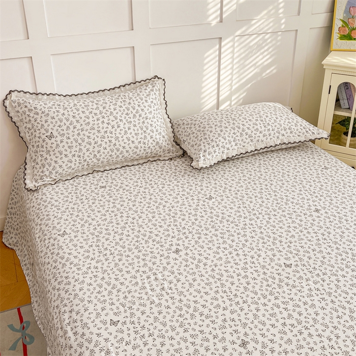 91家纺网 家纺一手货源 找家纺 梦舒羽 2026新款A类云朵棉蕾丝花边枕套宿舍单人单只一只装枕芯 花间迷离（单层蕾丝花边）