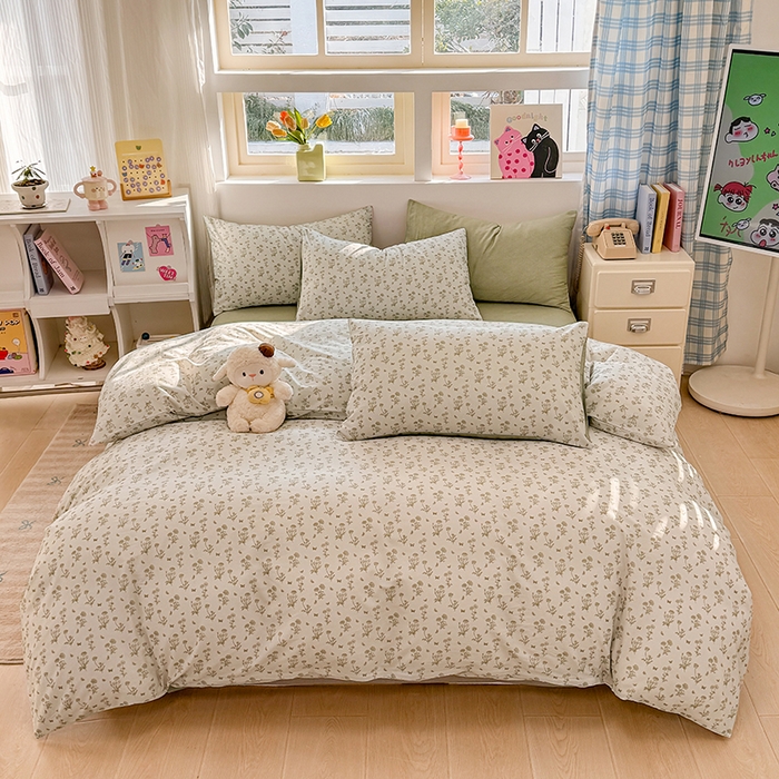 91家纺网 家纺一手货源 找家纺 （总）缦彩 2026新款13372全棉印花四件套