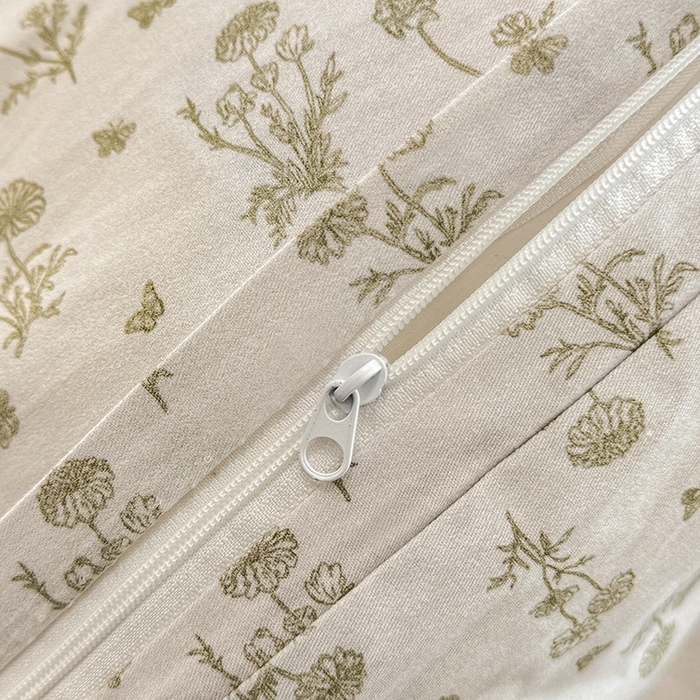 91家纺网 家纺一手货源 找家纺 缦彩 2026新款13372全棉印花四件套 香菊-绿