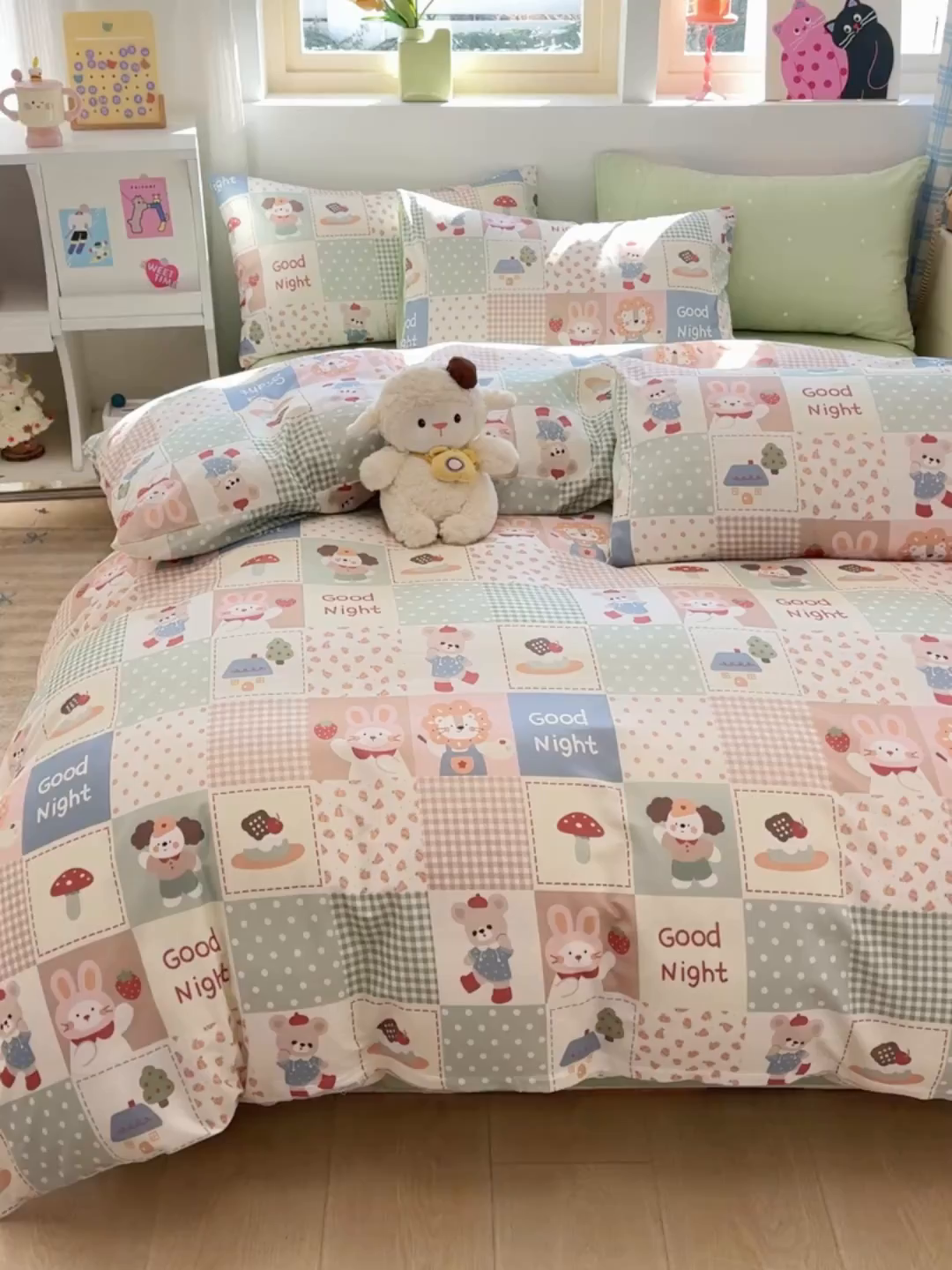 91家纺网 家纺一手货源 找家纺 （总）缦彩 2026新款13372全棉印花四件套