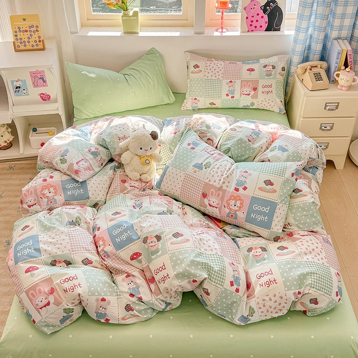 91家纺网 家纺一手货源 找家纺 （总）缦彩 2026新款13372全棉印花四件套