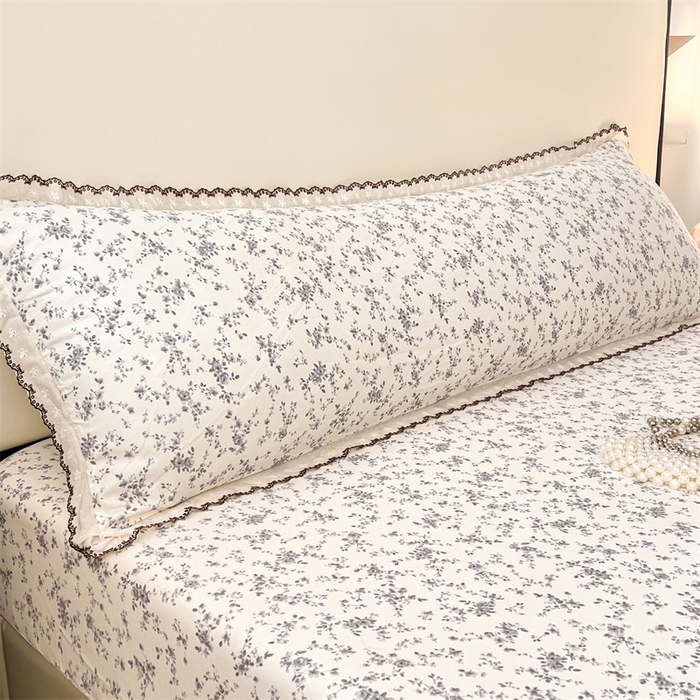 91家纺网 家纺一手货源 找家纺 （总）梦舒羽 2026新款A类云朵棉蕾丝花边枕套宿舍情侣双人加长枕芯内胆套
