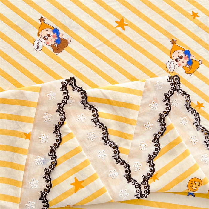 91家纺网 家纺一手货源 找家纺 梦舒羽 2026新款A类云朵棉蕾丝花边枕套宿舍情侣双人加长枕芯内胆套 小星愿（单层蕾丝花边）