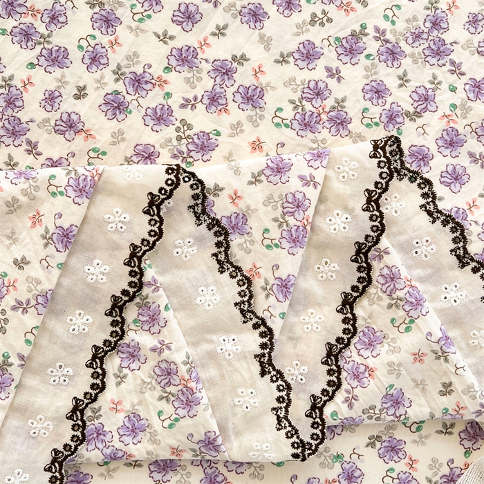 91家纺网 家纺一手货源 找家纺 梦舒羽 2026新款A类云朵棉蕾丝花边枕套宿舍情侣双人加长枕芯内胆套 紫韵星野（单层蕾丝花边）