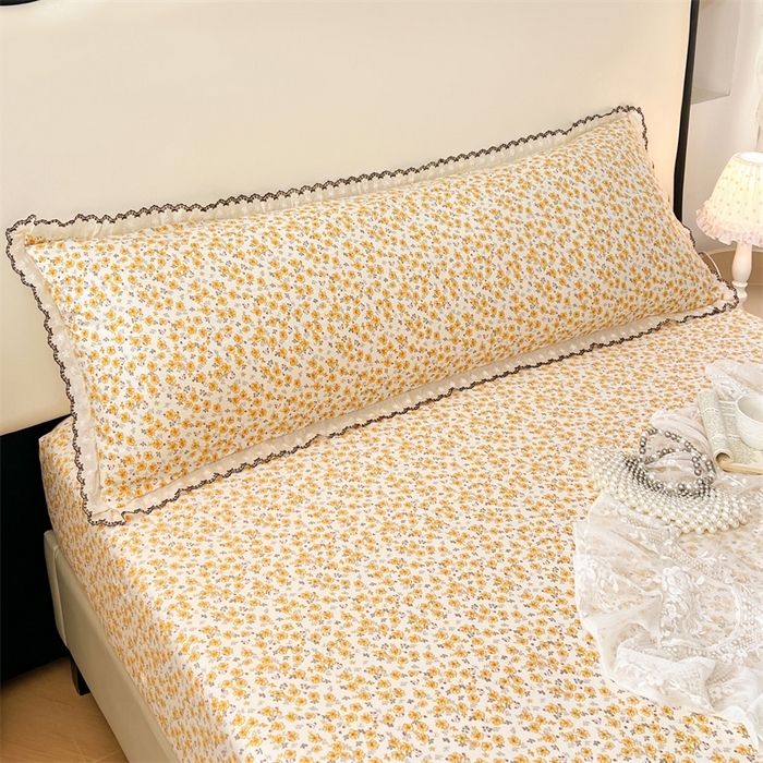 91家纺网 家纺一手货源 找家纺 （总）梦舒羽 2026新款A类云朵棉蕾丝花边枕套宿舍情侣双人加长枕芯内胆套