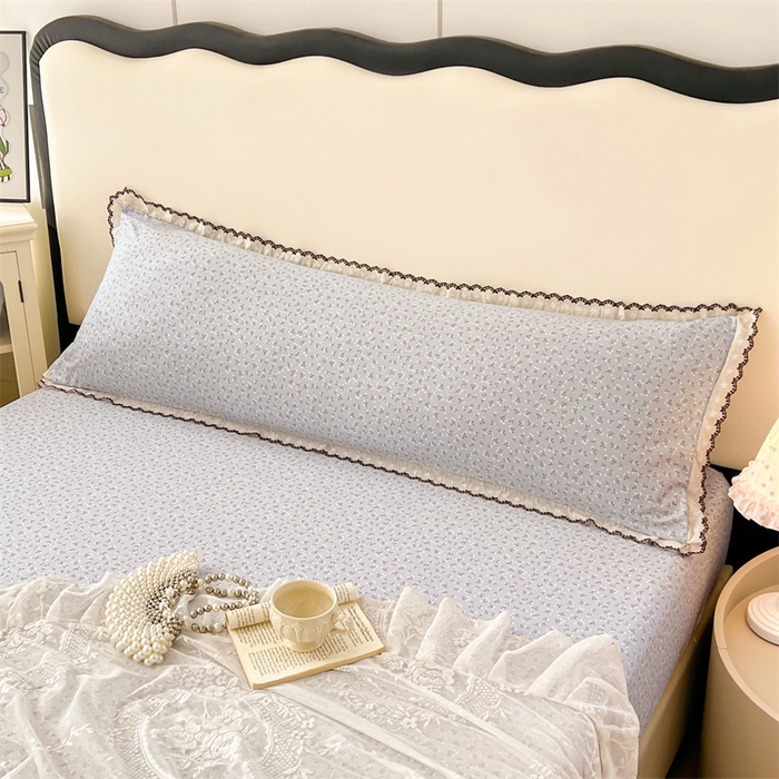 91家纺网 家纺一手货源 找家纺 （总）圣比熊 2026新款A类云朵棉蕾丝花边枕套宿舍情侣双人加长枕芯内胆套