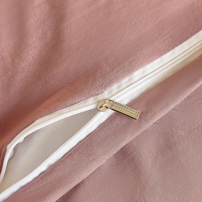 91家纺网 家纺一手货源 找家纺 木子家纺 2026新款水洗棉贝壳边四件套-皖沙 绛沙