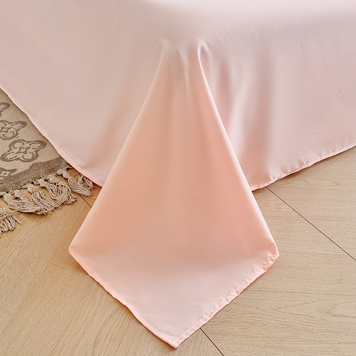 91家纺网 家纺一手货源 找家纺 木子家纺 2026新款水洗棉贝壳边四件套-皖沙 珊瑚粉