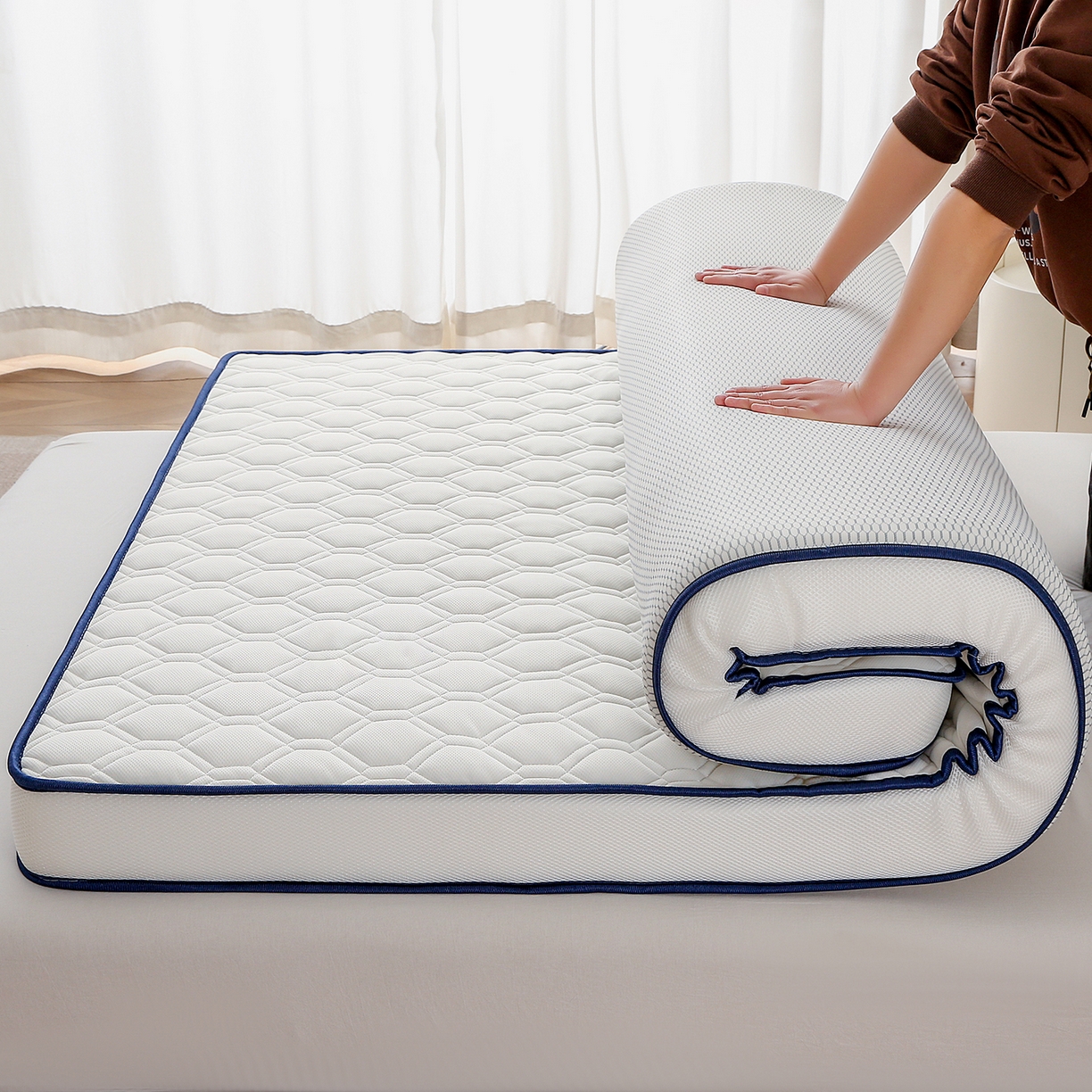 91家纺网 家纺一手货源 找家纺 （总）芊梵床垫 2026新款多多爆款立体硬质棉床垫